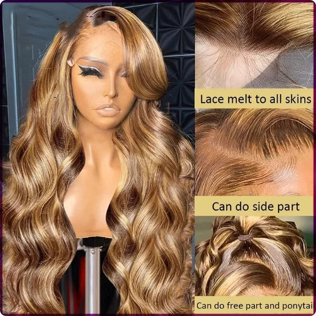 Long cheveux bouclés Big Wave Dentelle couverture de cheveux