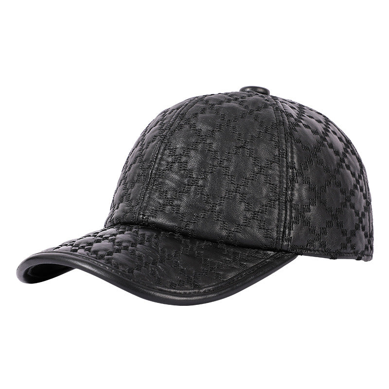 Plein grain de moutons Style coréen Petit chapeau Plaid Hommes