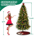 7.5 FT Arbre de Noël artificiel avec bricolage 400 lumières LED blanches chaudes