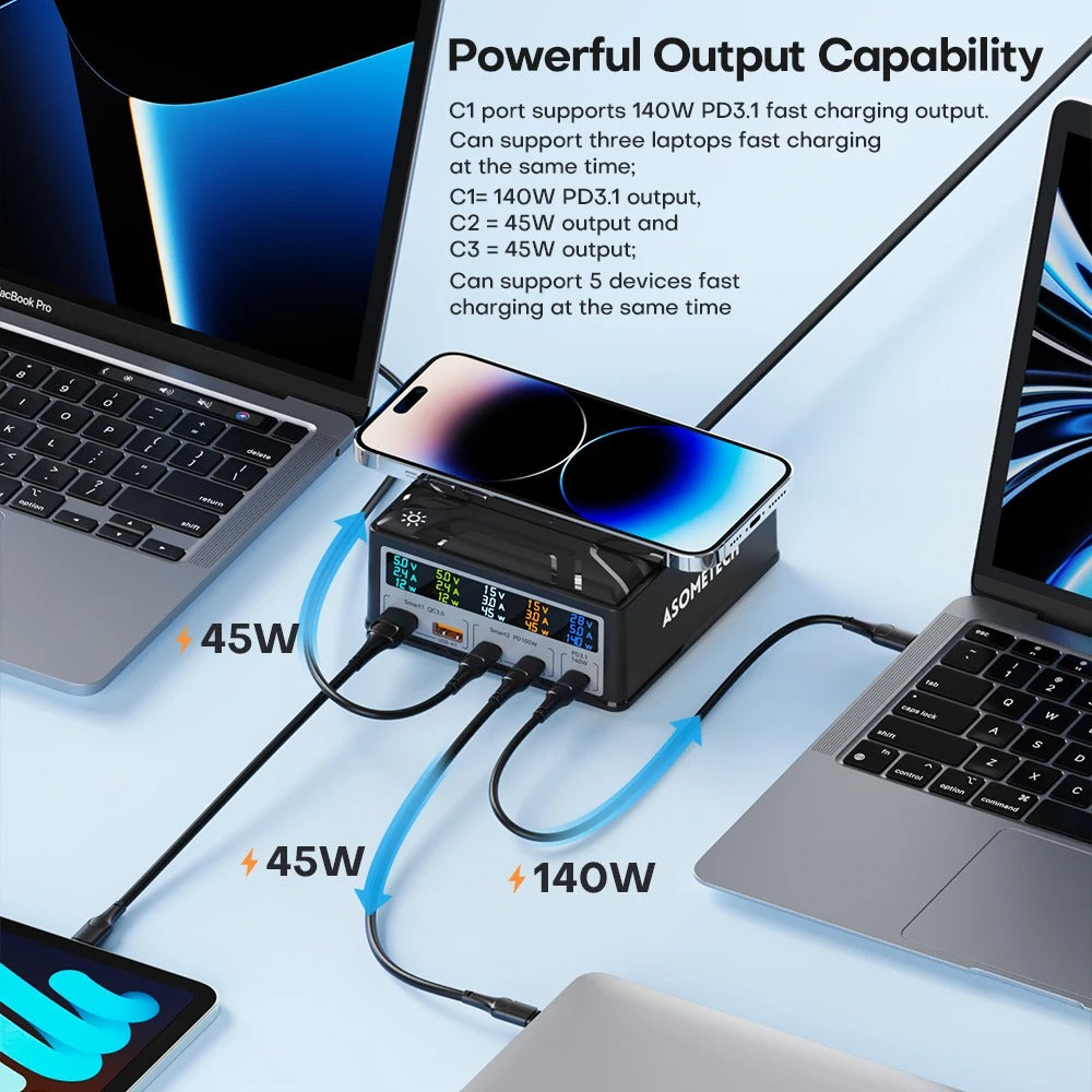 Chargeur Nitride Gallium PD Chargeur de téléphone portable multiports USB30