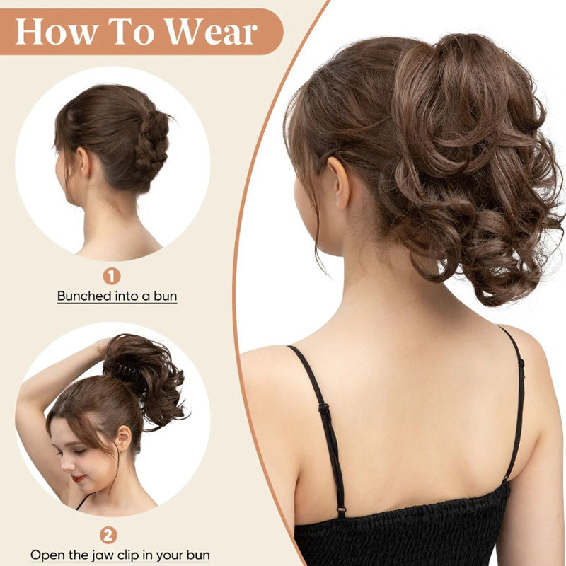 Haut Cranium Can Tie Ponytail épingle à cheveux arrière Tête de requin Clip Ponytail Braid