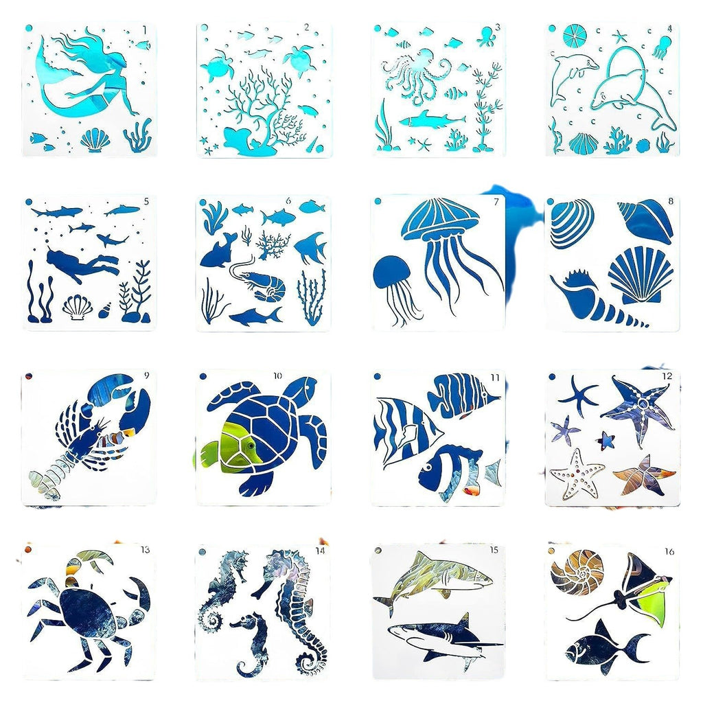 Reusable ocean-themed debossing mold