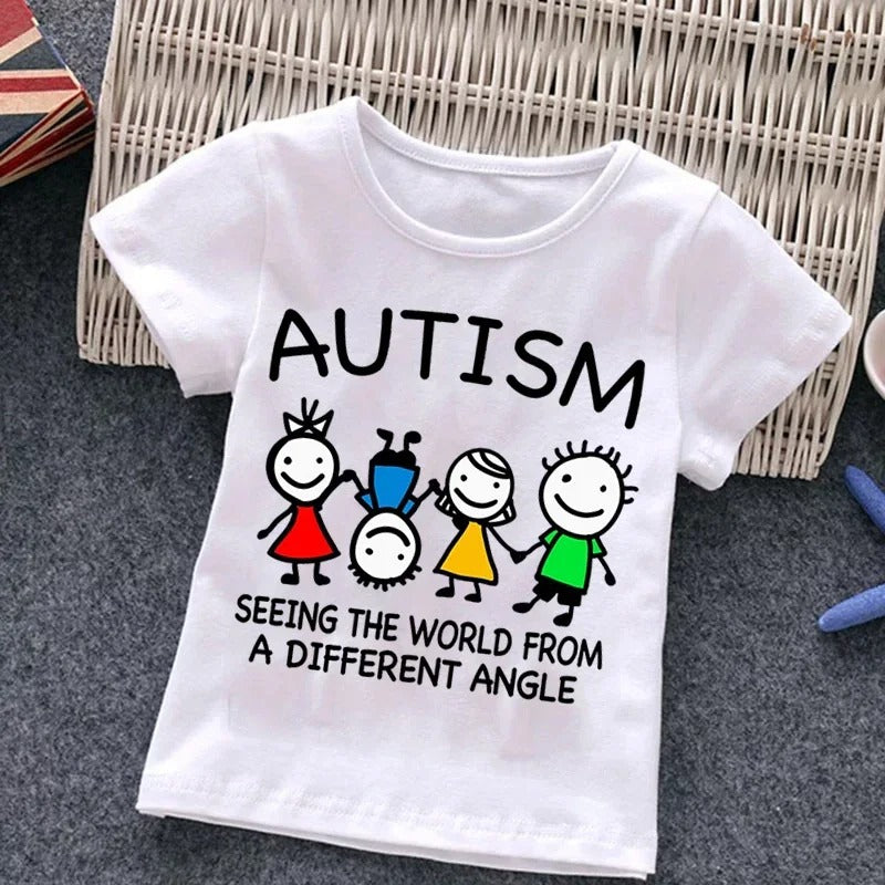 Garçons avec autisme T-shirt Puzzle Top