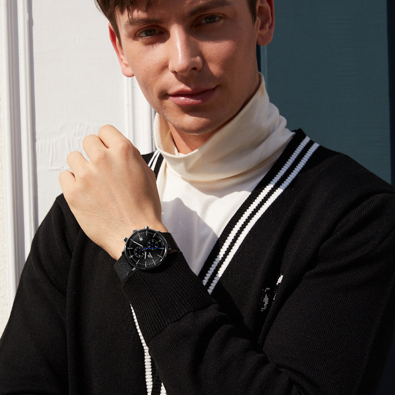 Montre Quartz pour homme à l'épreuve de l'eau lumineuse