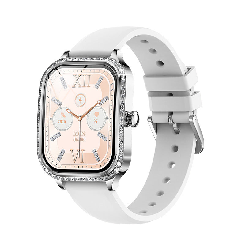 MK88 Bluetooth des femmes appelant la fréquence cardiaque Pression artérielle Calories de détection d'oxygène du sang M