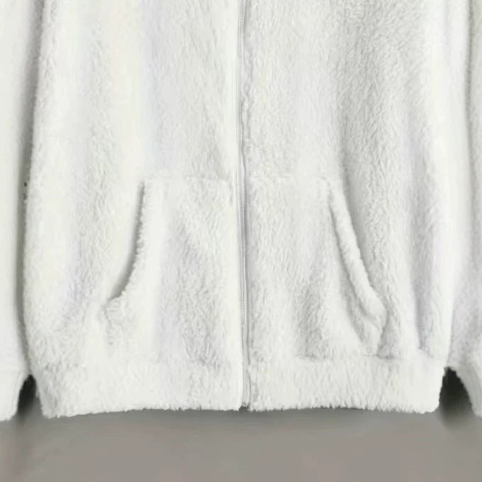 Sweat-shirt à capuche à capuche double face avec veste chaude légère zippée