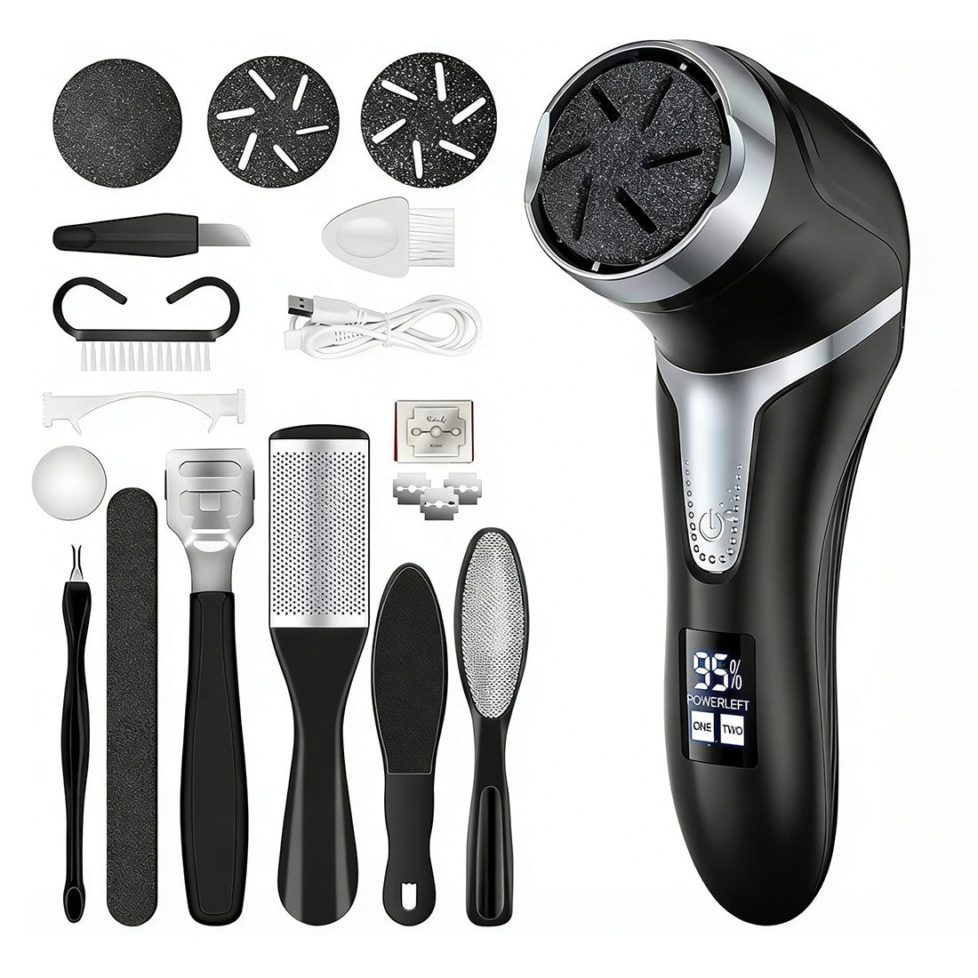 Rechargeable Electric Hard Skin Remover Waterproof Foot File Pedicure Set