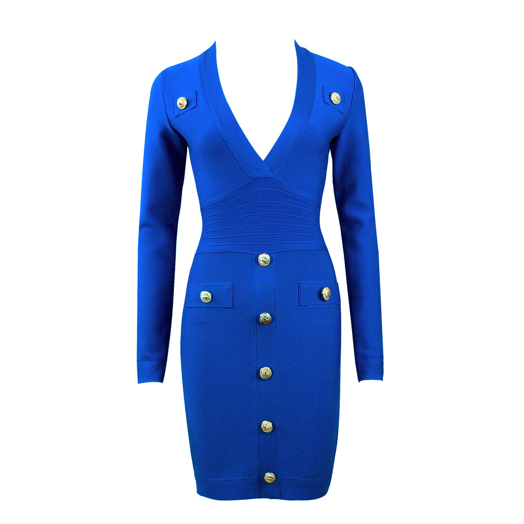 Robe à manches longues à manches longues pour dames minces