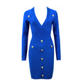 Robe à manches longues à manches longues pour dames minces