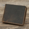 Crazy Horse en cuir pour hommes Wallet European and American Retro