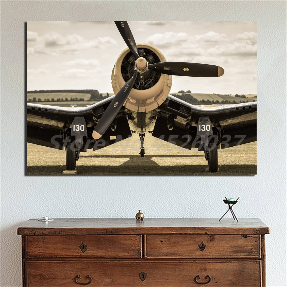 Affiche d'art de l'avion d'hélice