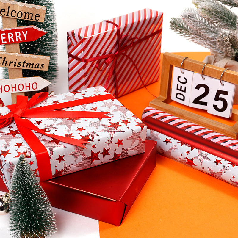 Cadeau de Noël et cadeau d'anniversaire Papier enduit d'aluminium décoratif