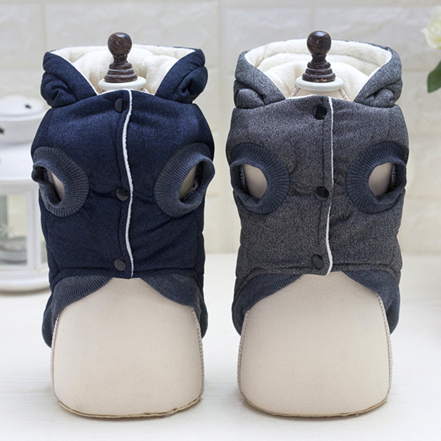 Vêtements Teddy pour animaux de compagnie Vêtements rembourrés en coton à deux pattes