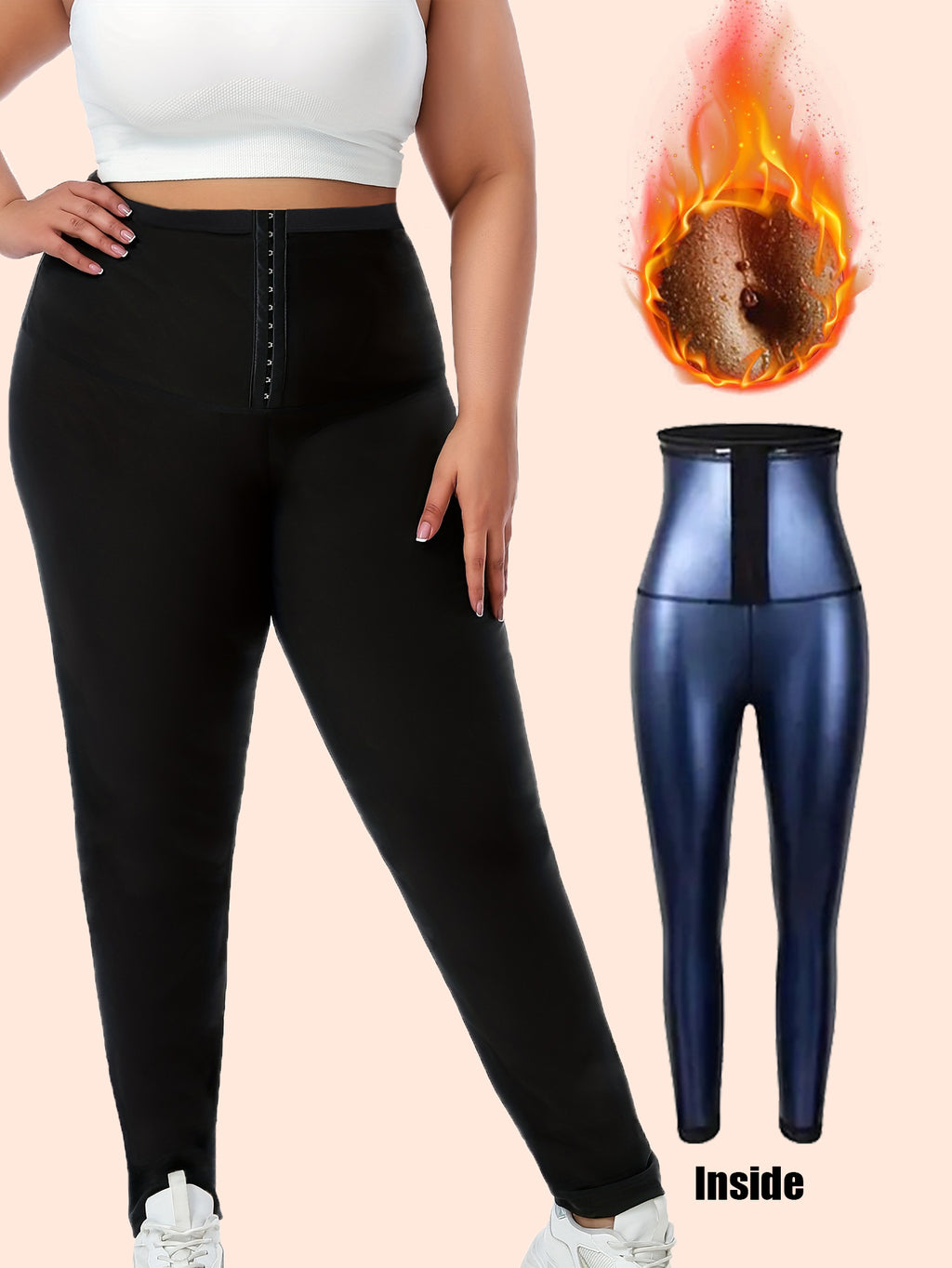 Leggings de sueur Sauna taille plus pour les femmes