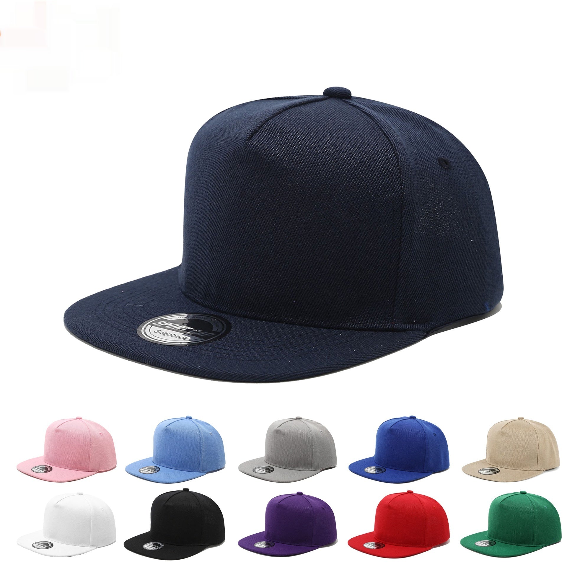 Casquette de baseball polyvalente à bord plat pour l'extérieur et la rue offrant une protection solaire
