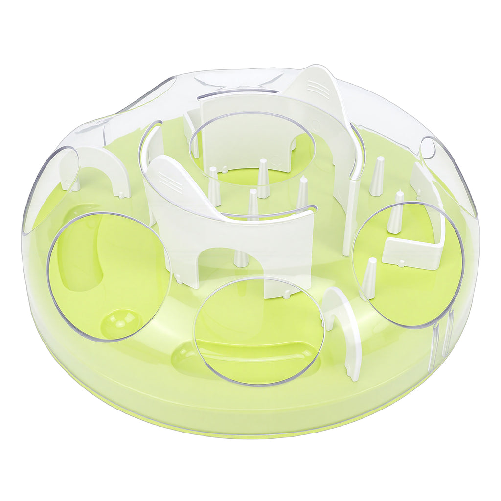 Puzzle chat interactif Feeder Funny Cat Puzzle Food Dispenser Jouet d'enrichissement pour animaux de compagnie Jouer