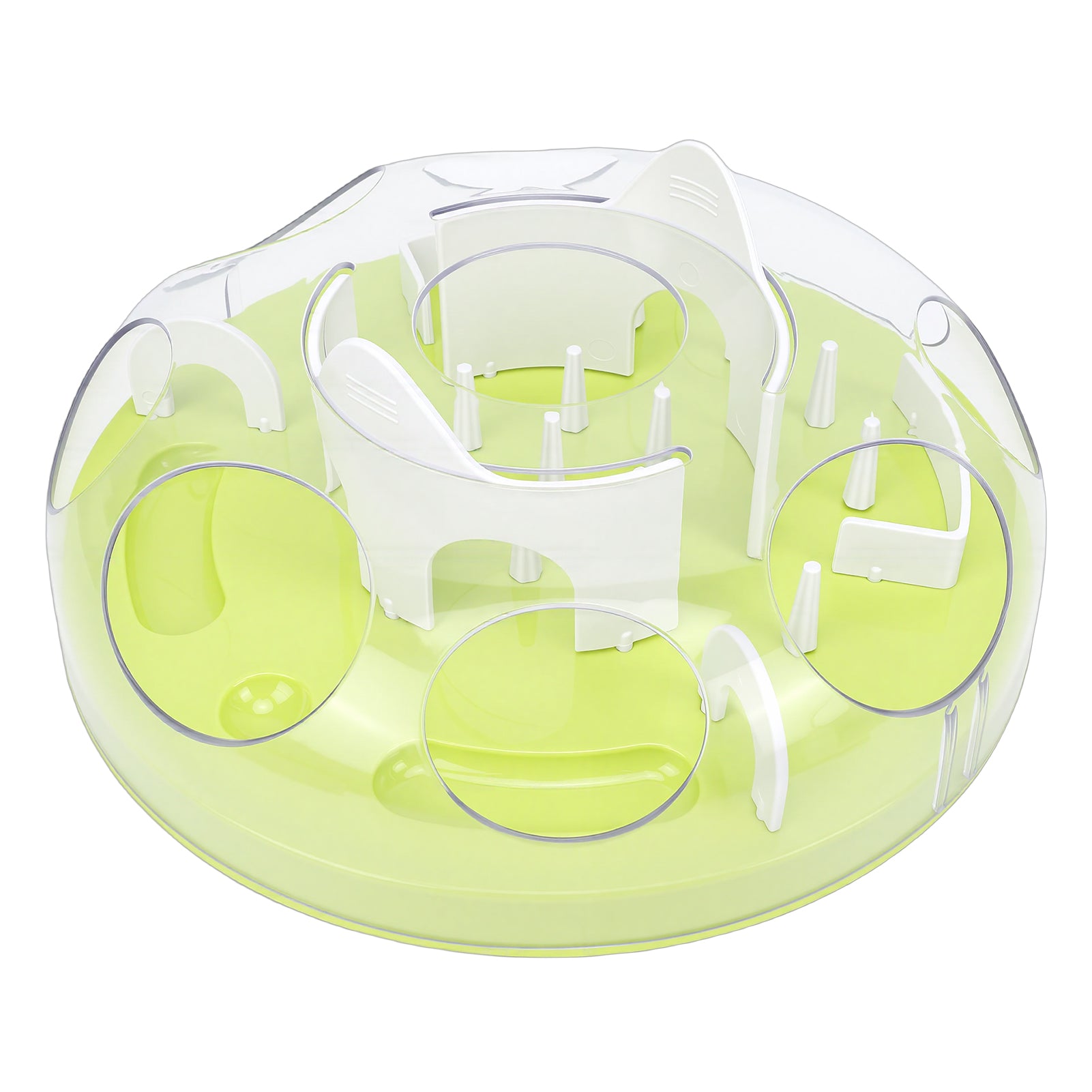Puzzle chat interactif Feeder Funny Cat Puzzle Food Dispenser Jouet d'enrichissement pour animaux de compagnie Jouer