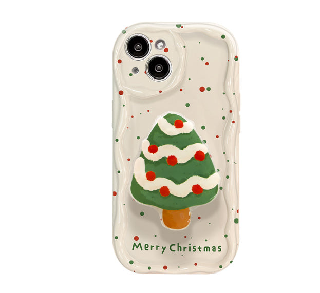 Écran de cas de téléphone points colorés Bracket de Noël