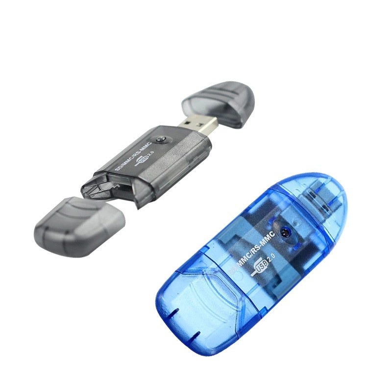 Lecteur de carte USB transparent LED créative