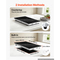 Cuisinière électrique 12 pouces 2 brûleurs Poêle portable Top 1800W 120V