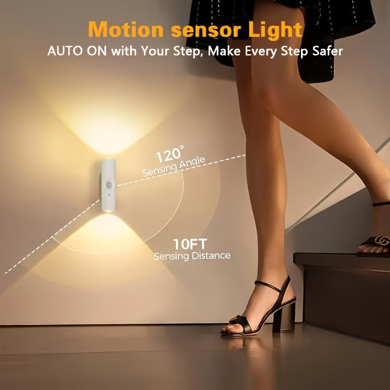 Magnétique RGB LED Night Light Smart Motion Capteur USB Lampe Ambient rechargeable
