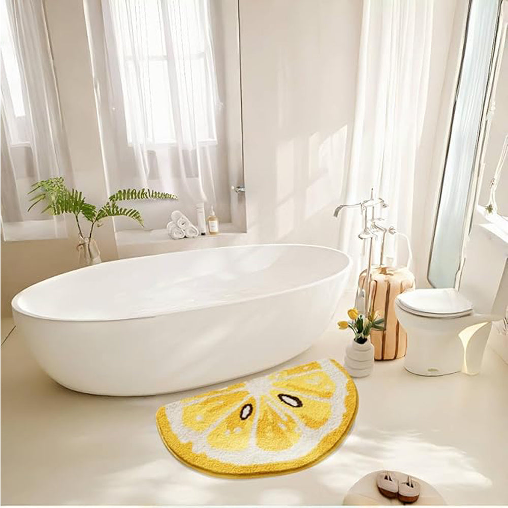 Tapis de bain aux fruits citrons