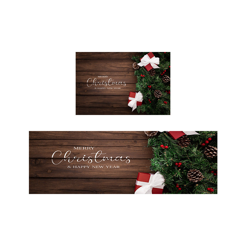 Tapis de porte décoratif de Noël festive