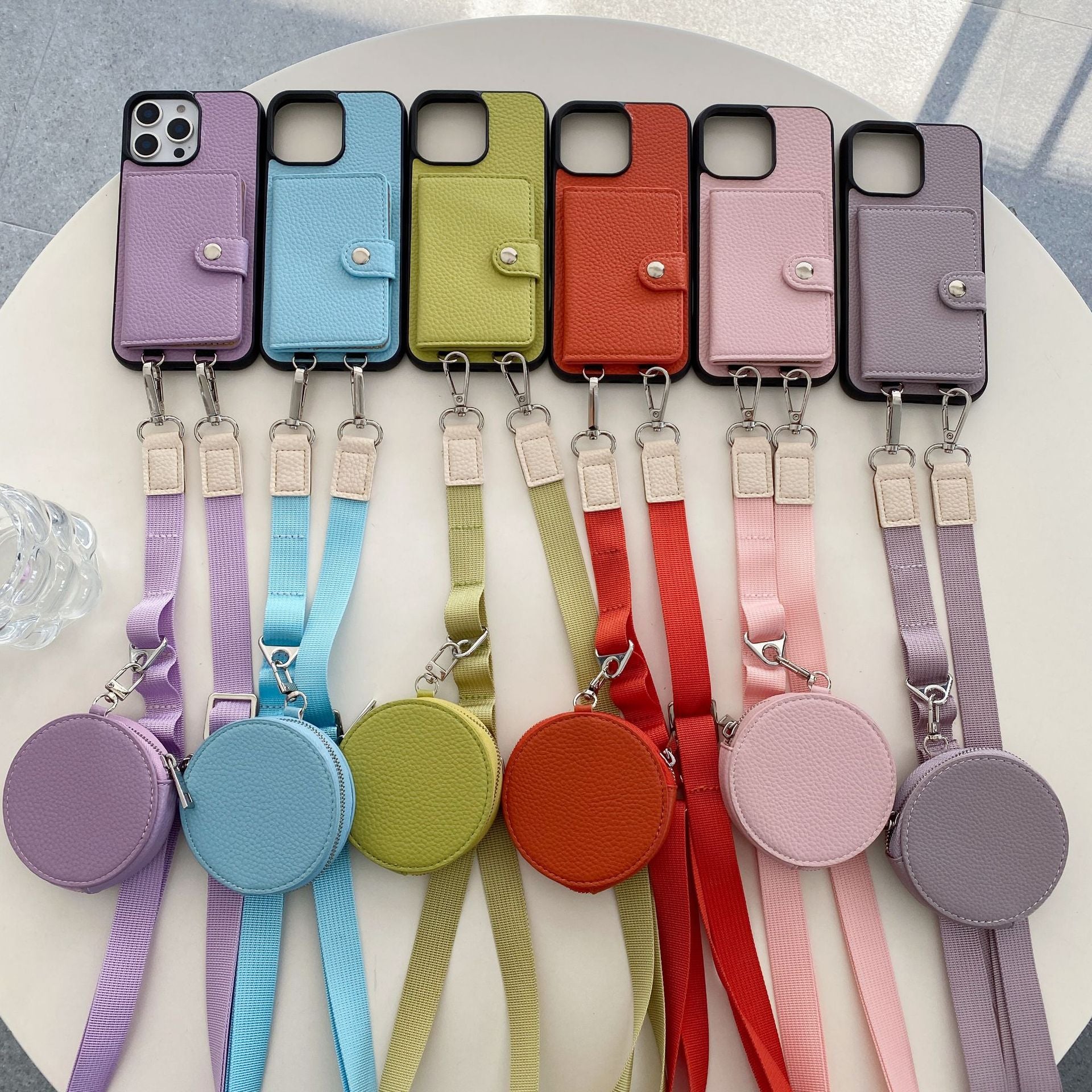 Housse de téléphone de lanyard de carte