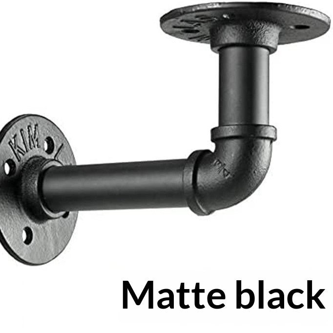 Bracket triangulaire pour tuyaux d'eau en fer de style industriel