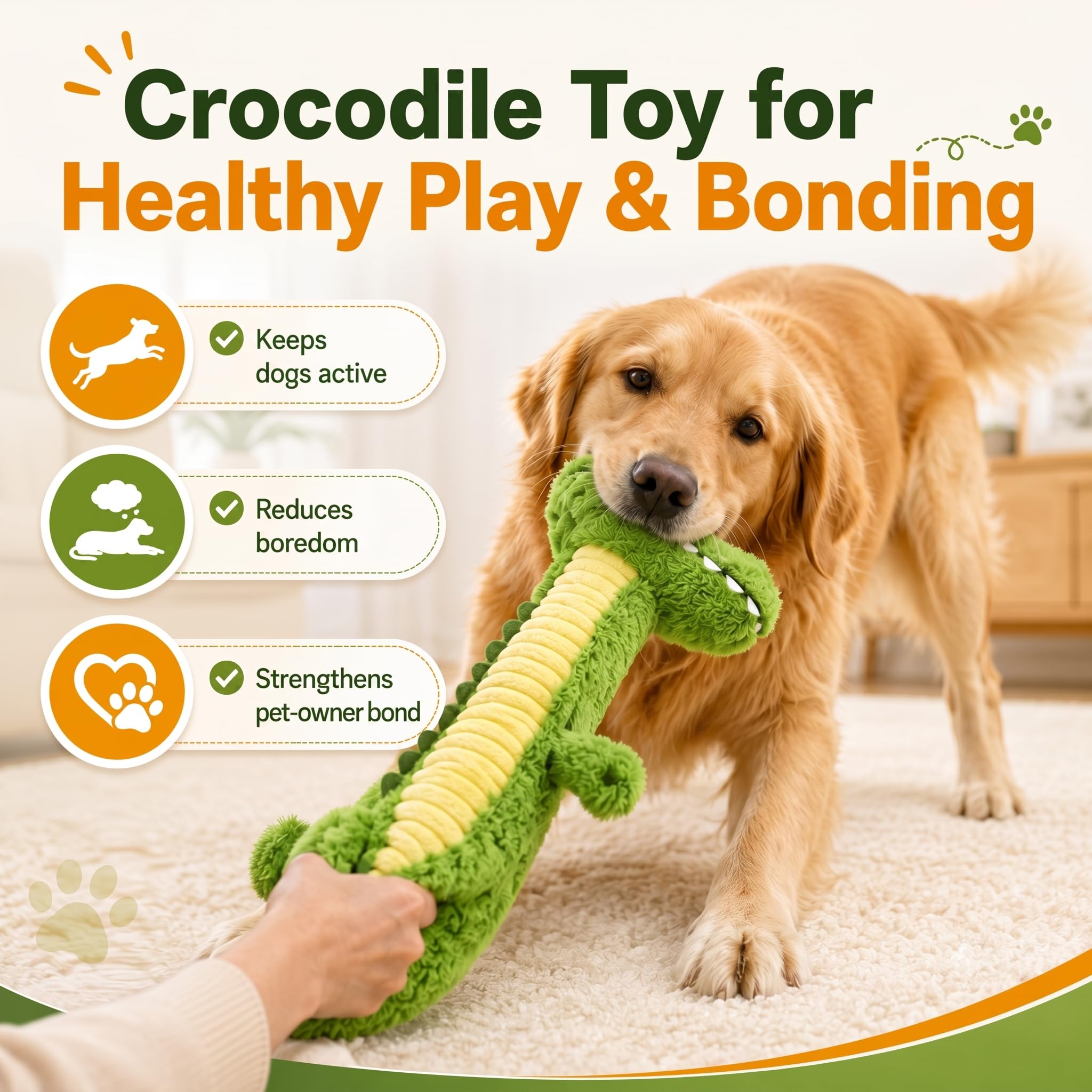 Jouet en peluche de chien squeaky