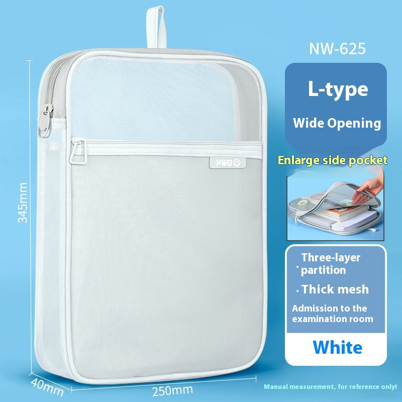 Type L Sujet Sujet Classification Dossier Sac d'entreposage transparent en papier d'essai