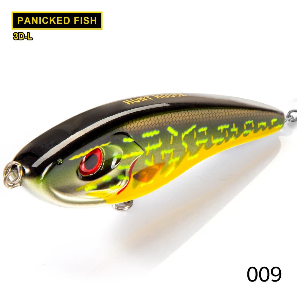 Bait de chien de bruit couleur bionique lente et lourde pompe arrêt VMC Fishhook