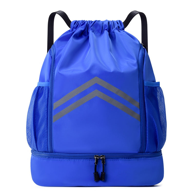 Sac à cordons de serrage homme avec sac à dos réfléchissant pour le sport