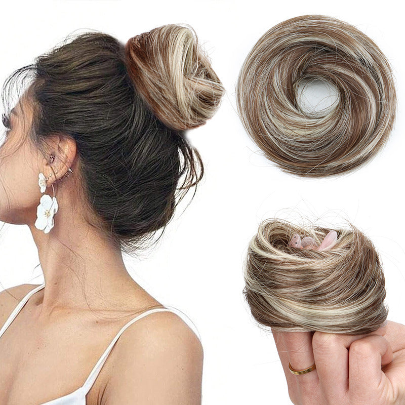Bande de caoutchouc droite cravate de cheveux pour les femmes