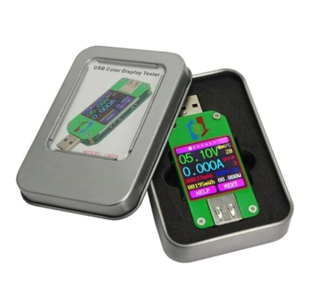 UM24C USB 2.0 Color Screen Thermometer with Bluetooth Communication