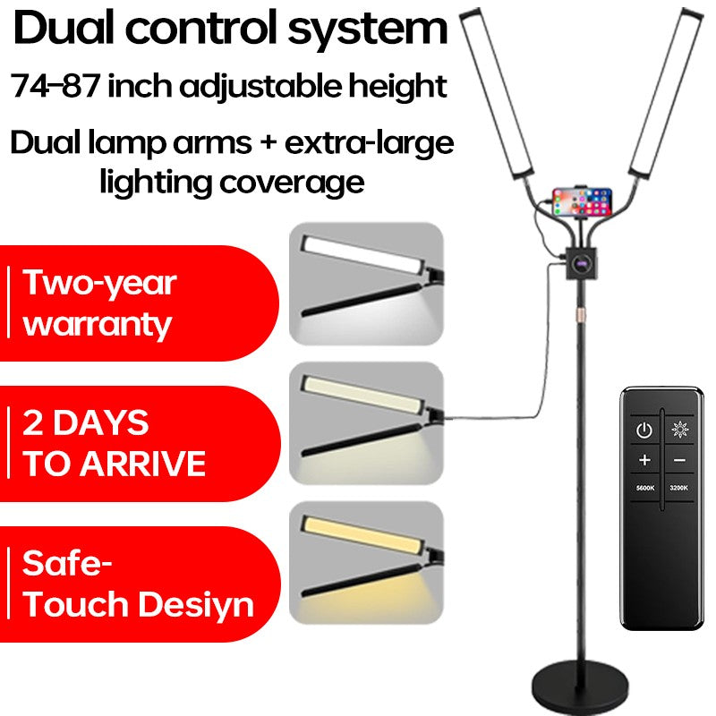 Lampe de lampadaire professionnelle à double bras pour Studio