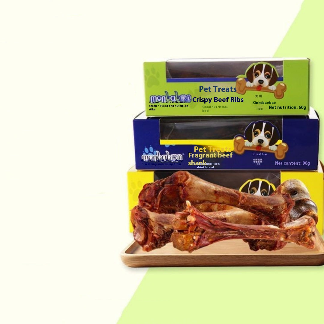 Snacks de chien Molar Long Lasing Boeuf Marrow Bone