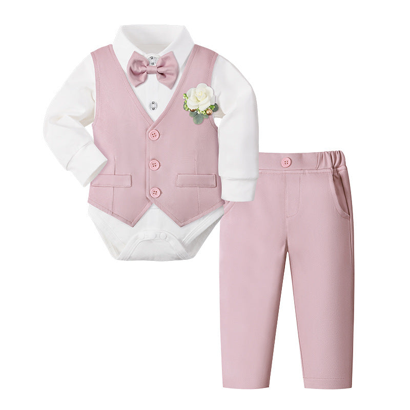 Style Un-Ancien anniversaire Robe Garçons Ensemble de costume Gentleman