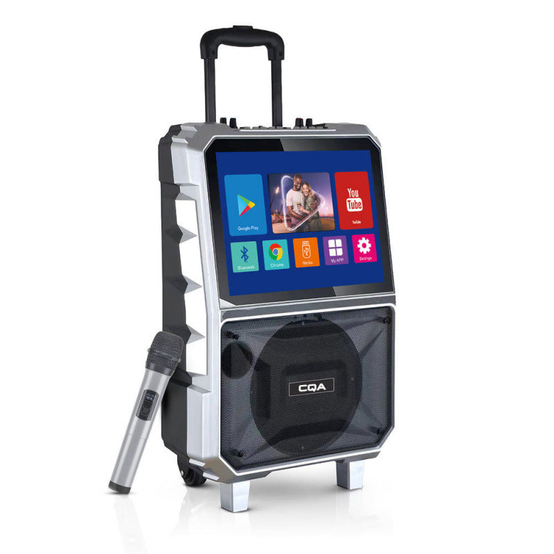 KTV tout-en-un avec écran et double microphones