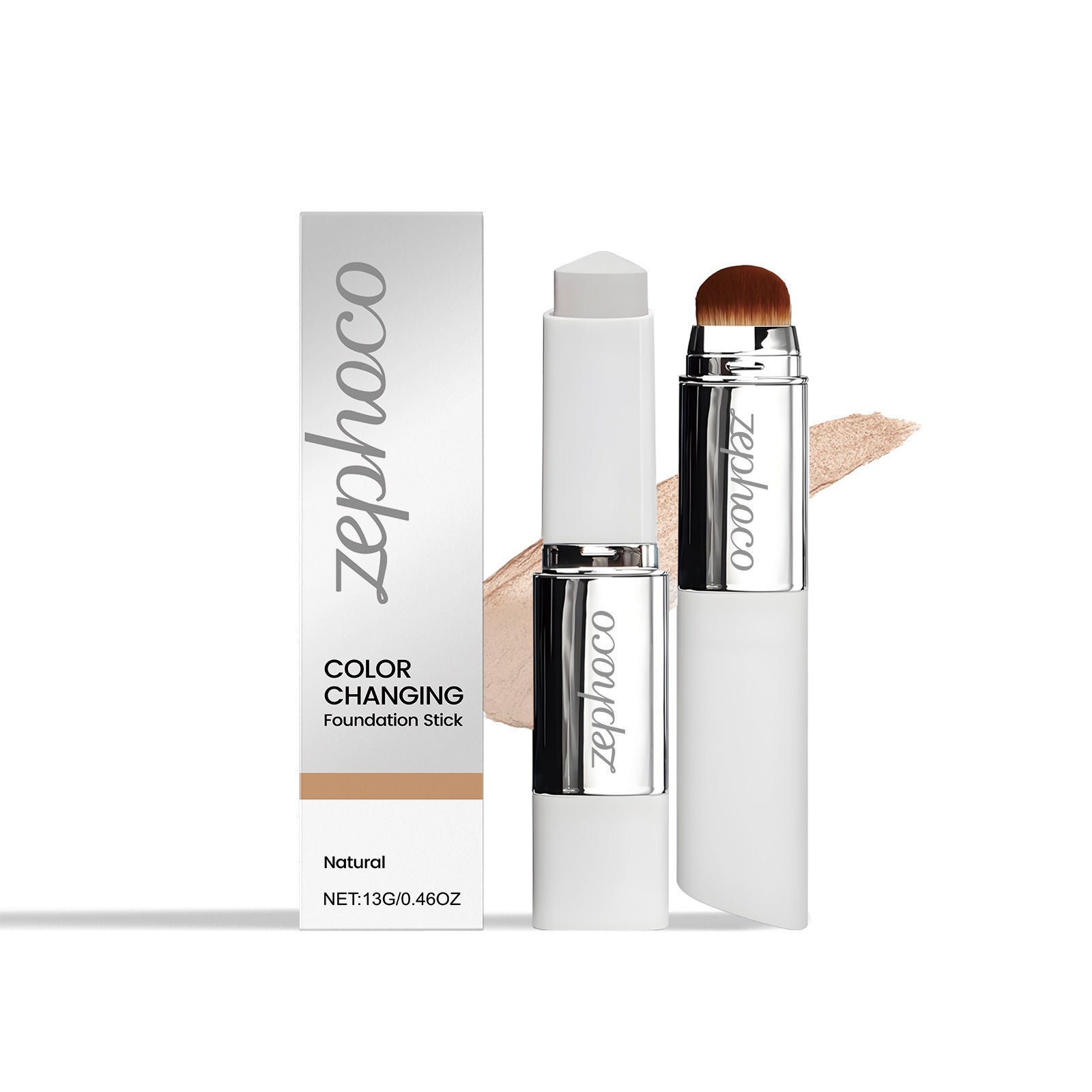En stock 2-en-1 Stick de la Fondation de changement de couleur avec Fondation d'hydratation liquide et brosse