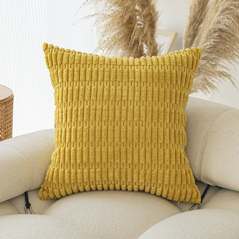 Moderne Minimalist Corduroy Couvercle de coussin de canapé en grain de blé