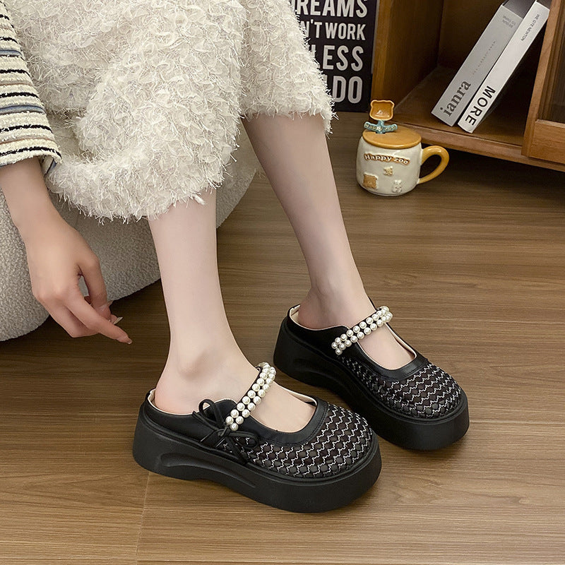 Plateforme Polyvalente Respirant Non-dérapant Casual Slip-on Mules élégants