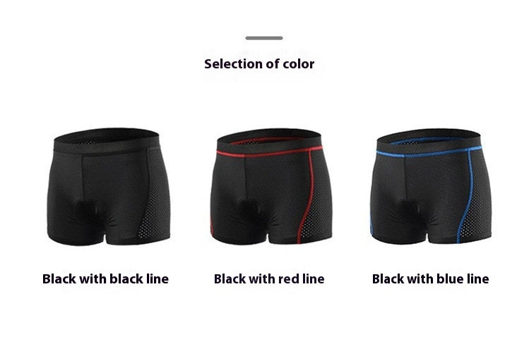 Pantalon de vélo respirant Sous-vêtements de sport Hommes épais absorbant les chocs Silice Gel Pad C