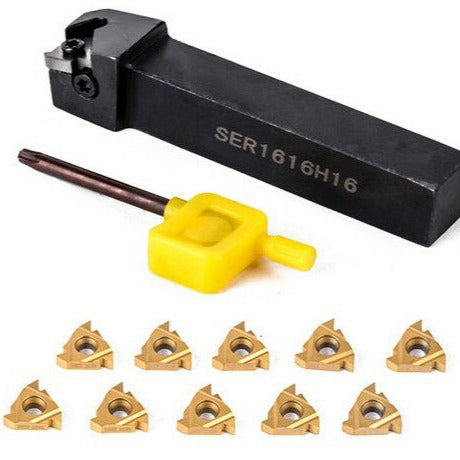 SER1616H16 Couteau CNC Retour 10 pièces 16ER AG60 Lame 1 Clé
