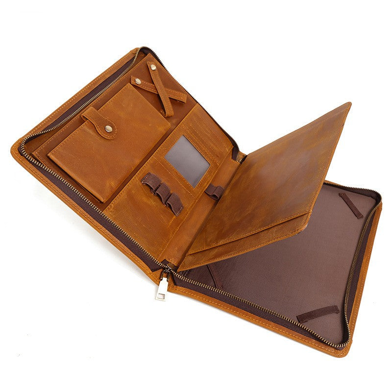 Cowhide Coque de protection informatique Sac en cuir
