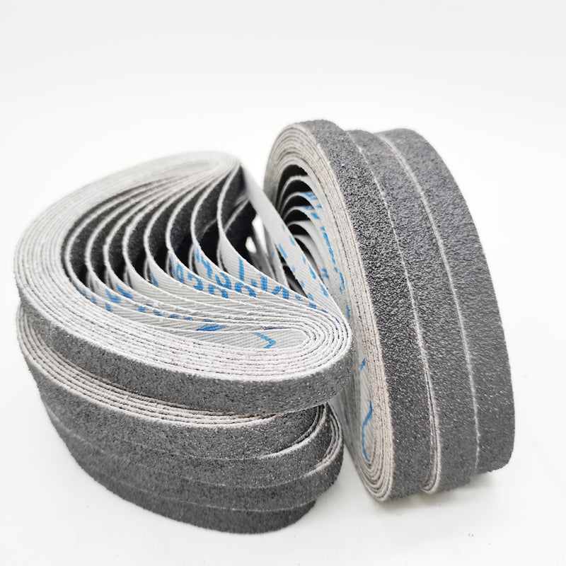 Ponceuse à courroie pneumatique petit 10x330mm polissage métallique avec anneau de rouleau