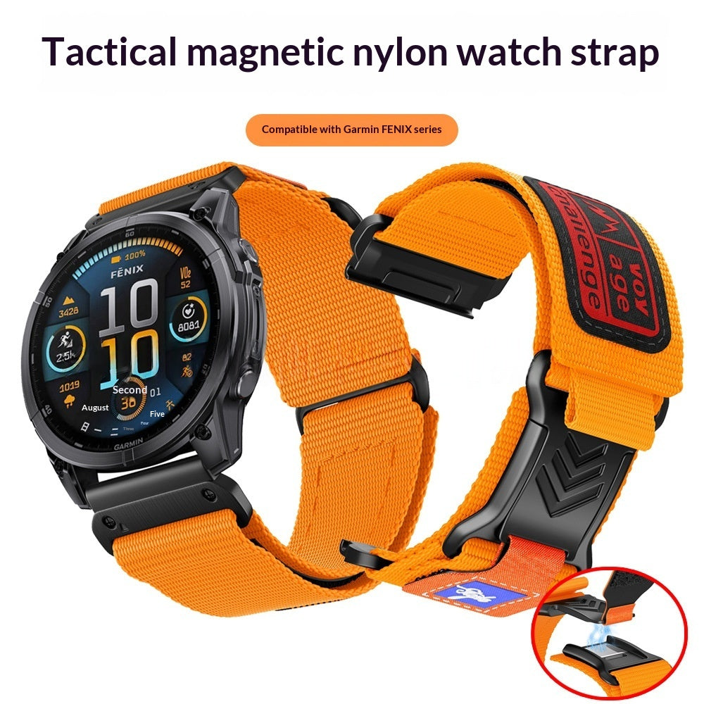 Bracelets en nylon tissé Velcro compatibles avec les bracelets Garmin