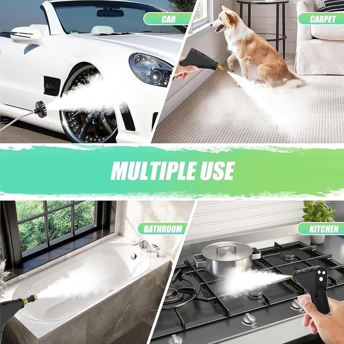1500W Nettoyeur de vapeur à main haute pression à la maison nettoyage de voiture
