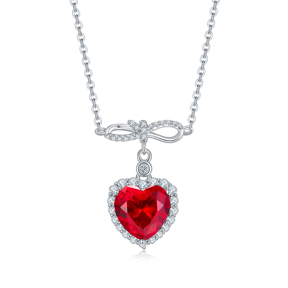 S925 Sterling Silver Heart Necklace