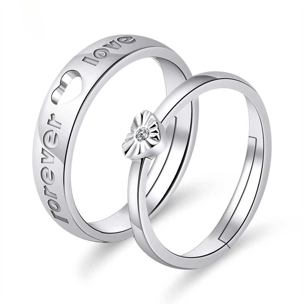 Moissanite Engagement Couple Anneaux Couple